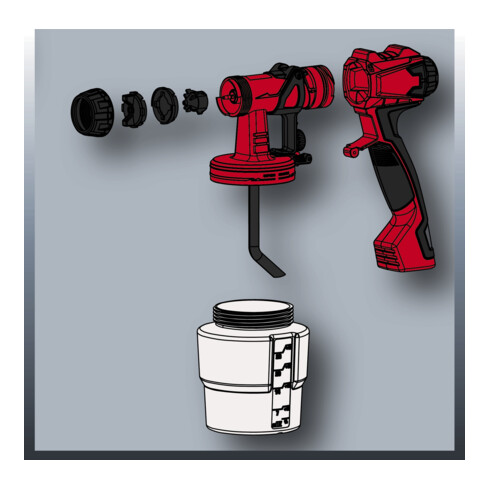 Einhell Système de peinture par pulvérisation TC-SY 600 S