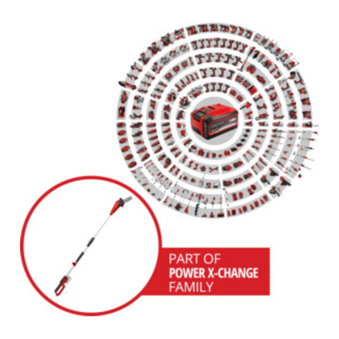 Einhell Taille-haie sur perche sans fil GC-LC 18/20 Li T-Solo