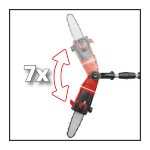 Einhell Taille-haie sur perche sans fil GE-LC 18 Li T-Solo