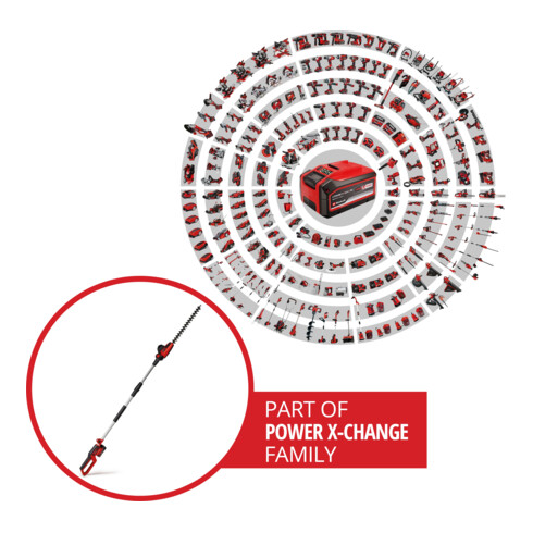 Einhell Taille-haies sur batterie GC-HH 18/45 Li T-Solo