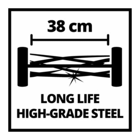 Einhell Tondeuse à gazon à main GE-HM 38 S
