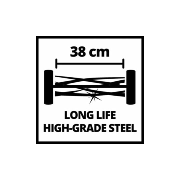 Einhell Tondeuse à gazon à main GE-HM 38 S