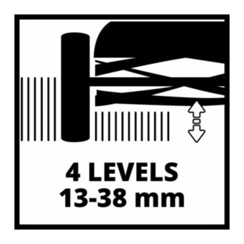 Einhell Tondeuse à gazon à main GE-HM 38 S