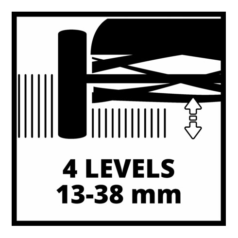 Einhell Tondeuse à gazon à main GE-HM 38 S