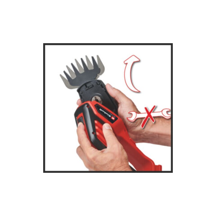 Einhell Tondeuse à gazon et taille-haies sans fil GE-CG 18/100 Li-Solo