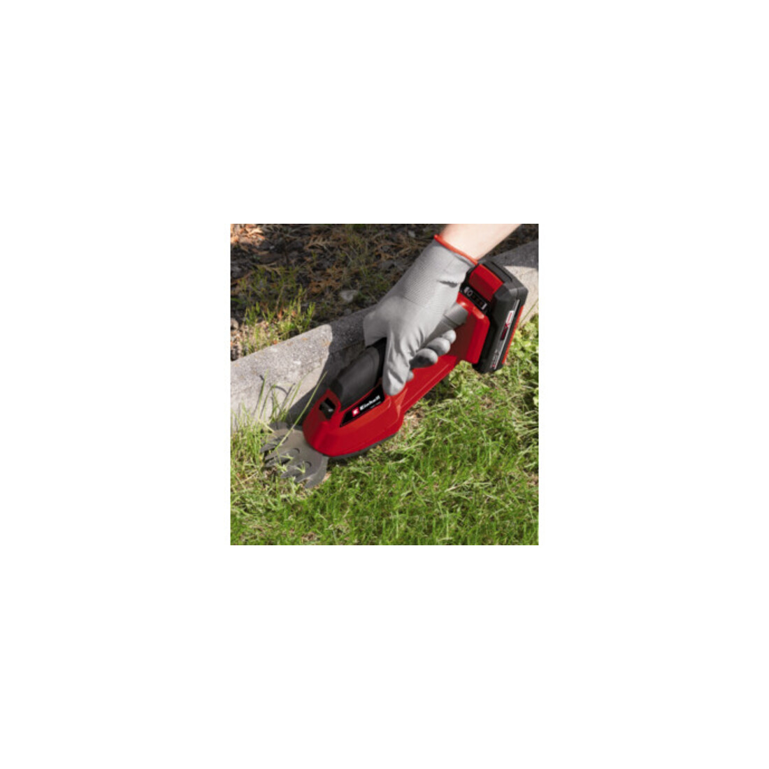 Einhell Tondeuse à gazon sans fil + cisaille à gazon et à buissons sans fil + kit de démarrage 2x 2,5 Ah + haut-parleur sans fil
