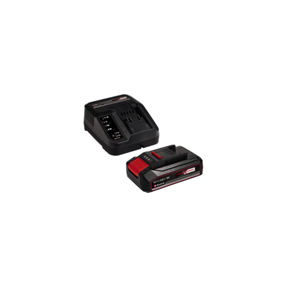 Einhell Tondeuse à gazon sans fil + cisaille à gazon et à buissons sans fil + kit de démarrage 2x 2,5 Ah + haut-parleur sans fil