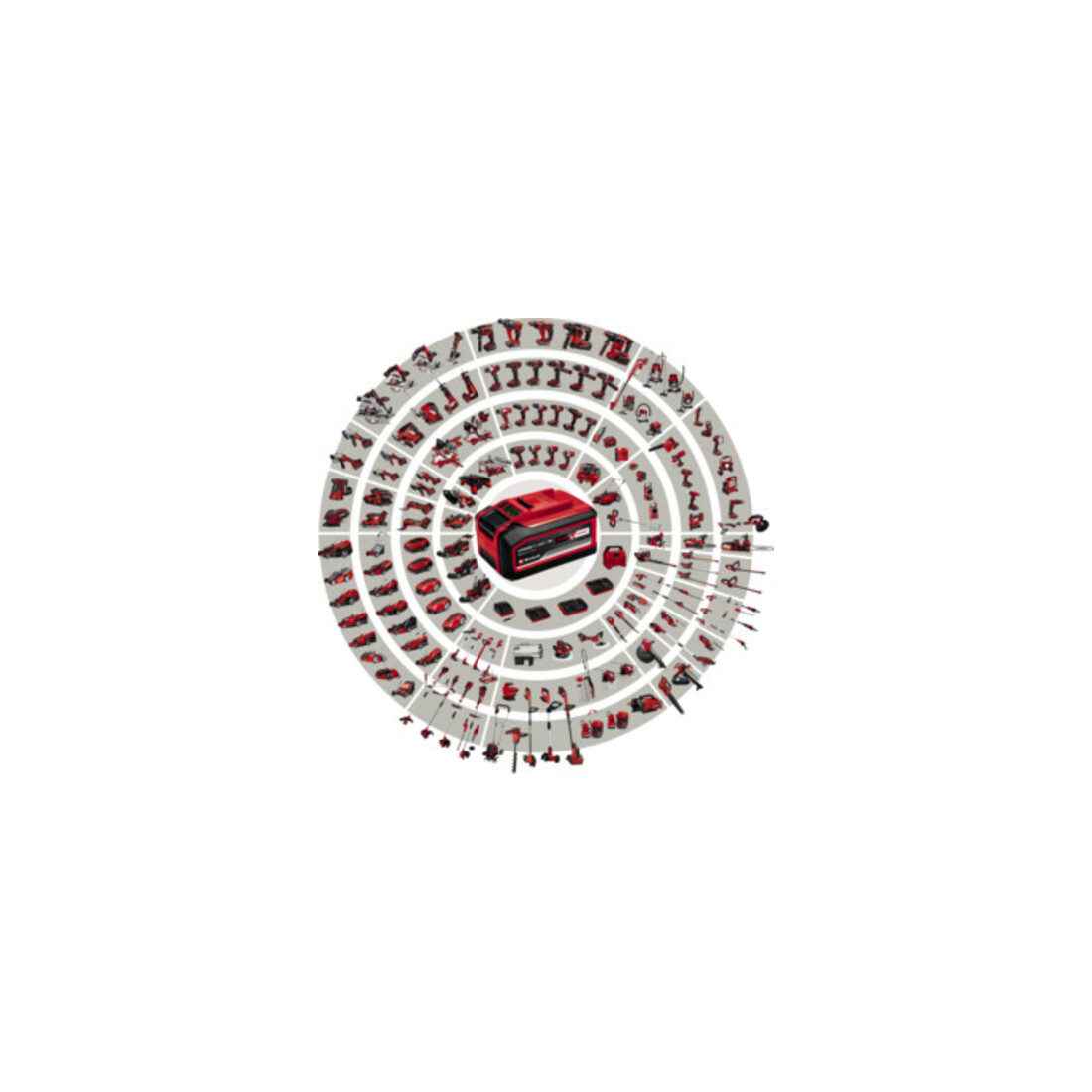 Einhell Tondeuse à gazon sans fil + cisaille à gazon et à buissons sans fil + kit de démarrage 2x 2,5 Ah + haut-parleur sans fil