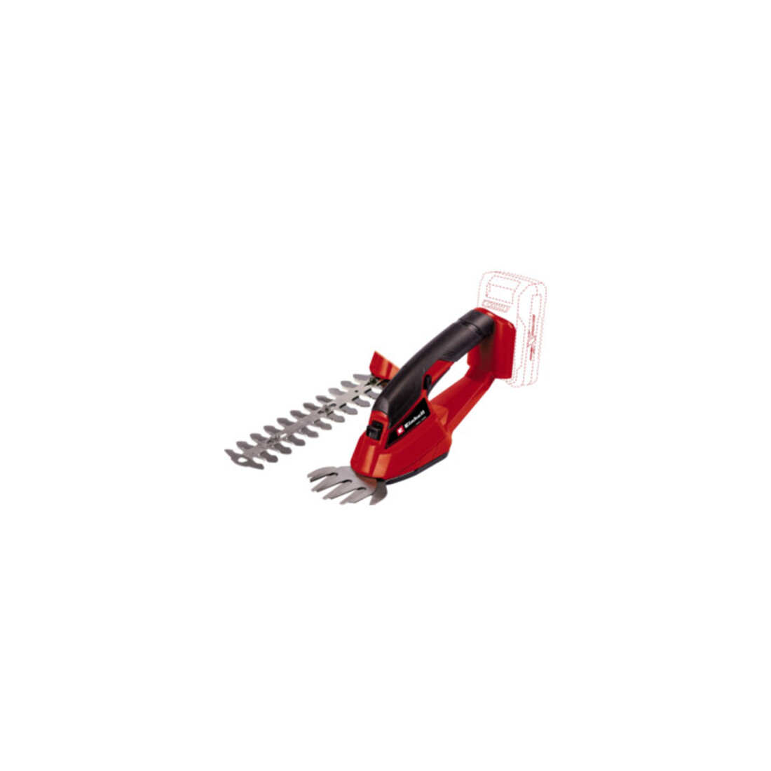 Einhell Tondeuse à gazon sans fil + cisaille à gazon et à buissons sans fil + kit de démarrage 2x 2,5 Ah + haut-parleur sans fil