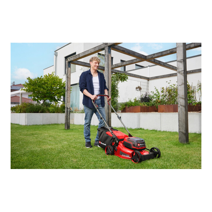 Einhell Tondeuse à gazon sans fil GC-CM 36/42 Li BL 2x4,0Ah, largeur de coupe 42 cm