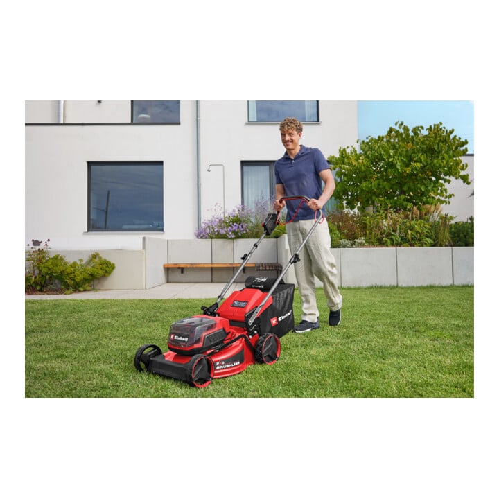 Einhell Tondeuse à gazon sans fil GC-CM 36/46 S Li BL 2x4,0Ah 46 cm traction roues