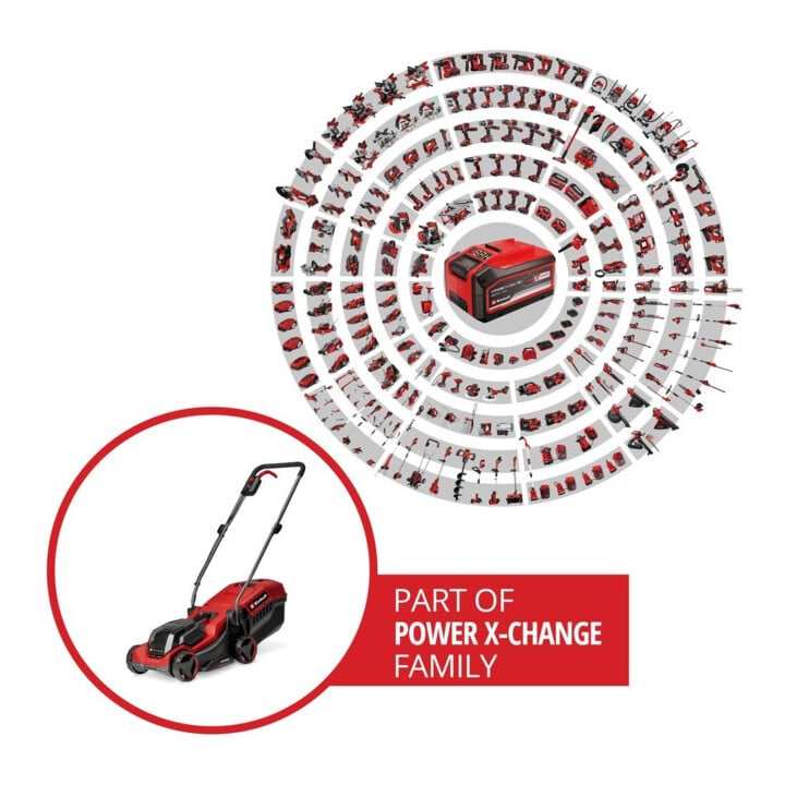 Einhell Tondeuse à gazon sans fil GE-CM 18/30-1 Li BL-Solo, largeur de coupe 30 cm