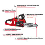 Einhell Tronçonneuse à chaîne sans fil FORTEXXA 18/30-4