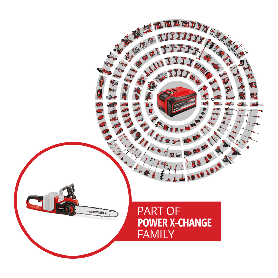 Einhell Tronçonneuse à chaîne sans fil GE-LC 36/35 Li-Solo