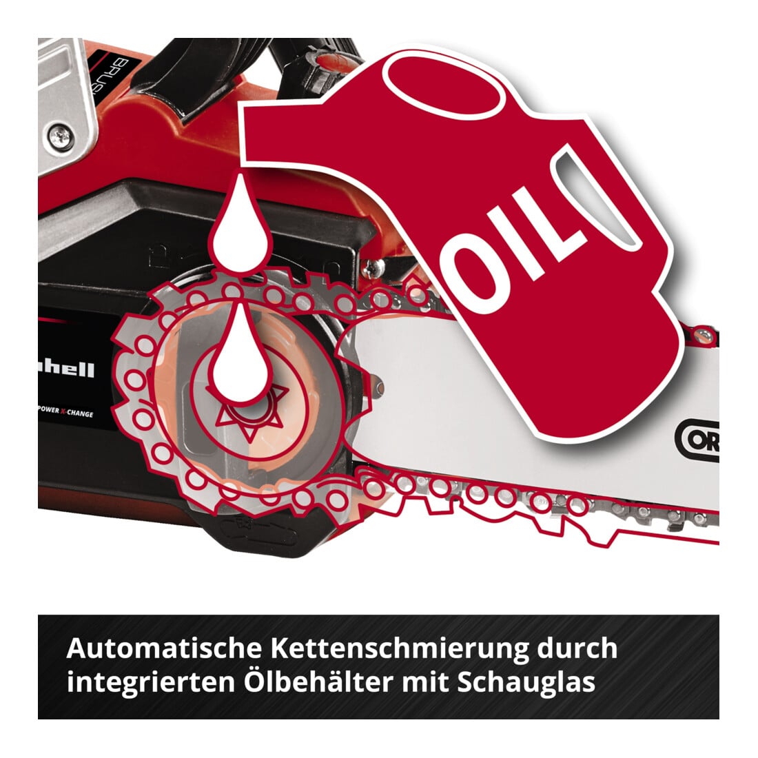 Einhell Tronçonneuse à chaîne sans fil GE-LC 36/35 Li-Solo