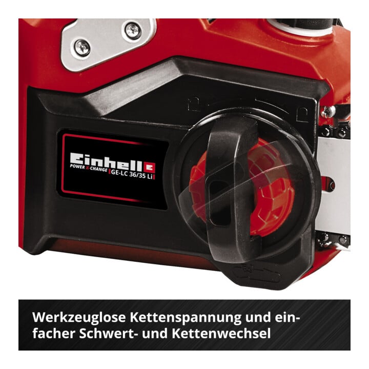 Einhell Tronçonneuse à chaîne sans fil GE-LC 36/35 Li-Solo