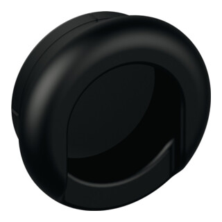 Einlassmuschel 535MLB PA ma 90 tiefschwarz L.42mm B.42mm HEWI