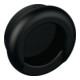 Einlassmuschel 535MLB PA ma 90 tiefschwarz L.42mm B.42mm HEWI