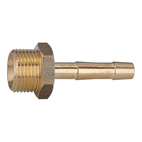 Riegler Einschraubschlauchtülle, G 3/8, AG zyl., Schl. LW 9 mm, SW 19, MS