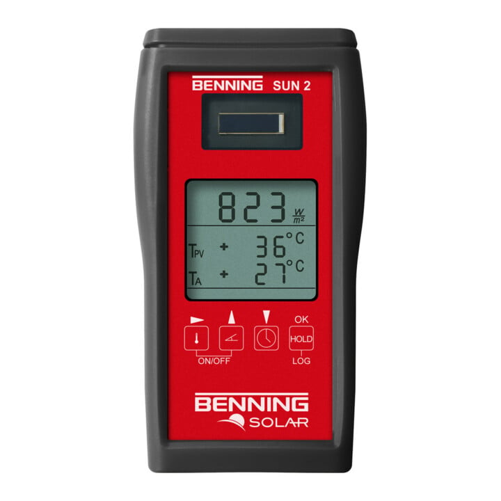 Einstrahlungs-/Temperaturmessgerät z.Messung der solaren Einstrahl.Benning SUN 2