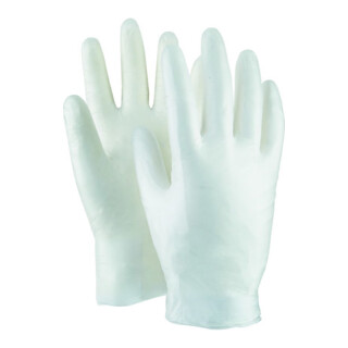 Einweghandschuhe Latex Box à 100 Stück transparent