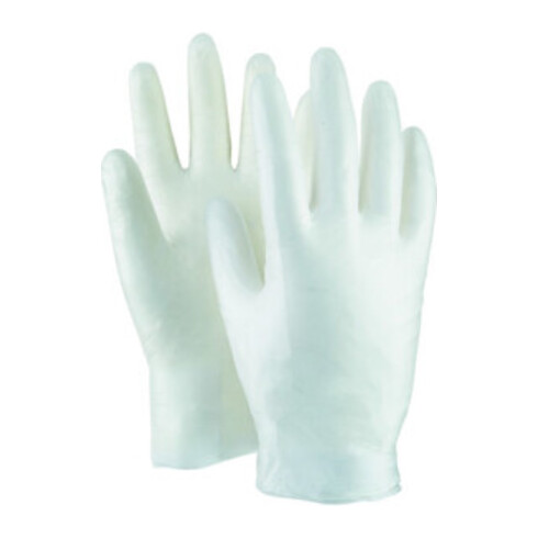 Einweghandschuhe Latex Box à 100 Stück transparent