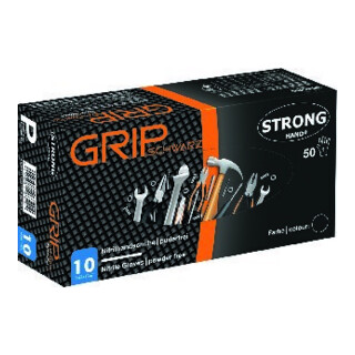 Grip Gants jetables Orange Nitrile 50 pcs/boîte