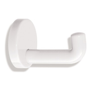 Einzelhaken 477.90B030 einfach A.100mm PA 99 reinweiß ma D.70mm HEWI