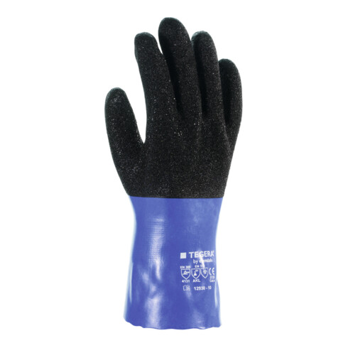 EJENDALS Paire de gants de protection contre les produits chimiques Tegera 12930, Taille des gants: 10