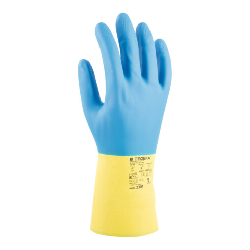 EJENDALS Paire de gants de protection contre les produits chimiques Tegera 2301, Taille des gants: 7