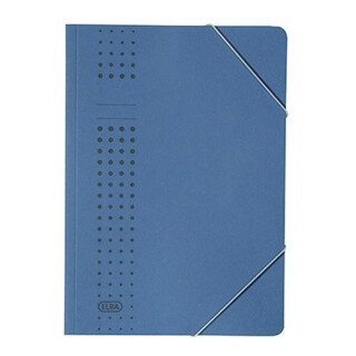ELBA Eckspanner chic 400010108 DIN A4 150Bl. Karton dunkelblau