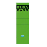 ELBA Ordneretikett 100420948 breit/kurz sk grün 10 St./Pack.