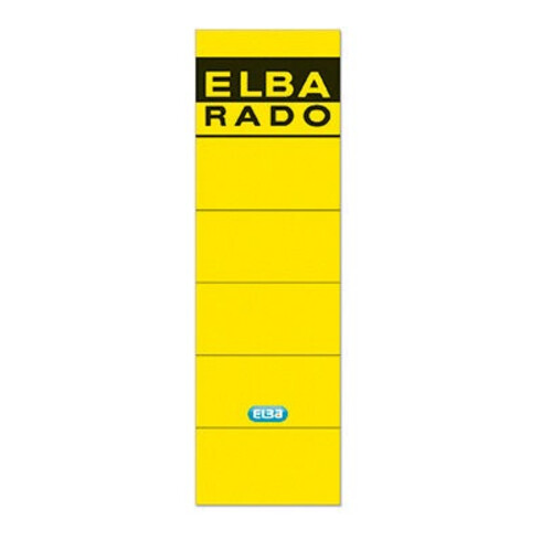 ELBA Ordneretikett 100420949 breit/kurz sk gelb 10 St./Pack.