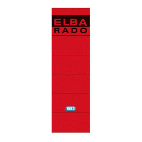 ELBA Ordneretikett 100420950 breit/kurz sk rot 10 St./Pack.