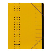 ELBA Ordnungsmappe chic 400001991 DIN A4 12Fächer Karton gelb