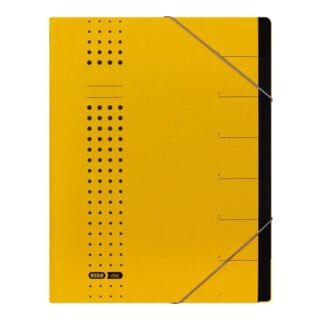ELBA Ordnungsmappe chic 400002022 DIN A4 7Fächer Karton gelb