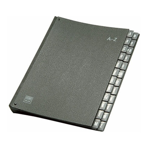 ELBA Pultordner 400001988 DIN A4 A-Z Hartpappe schwarz