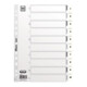 ELBA Register 400013908 DIN A4 1-10 volle Höhe Kunststoff weiß-1
