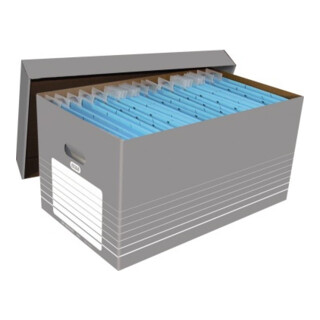 ELBA Umzugkarton tric 100333273 37x32,2x62,2cm Wellpappe grau/weiß