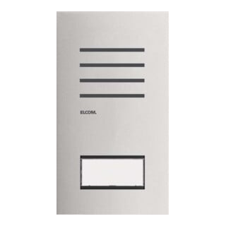 Elcom Station audio pour porte 1/1 2D inox ONE REQ001Y