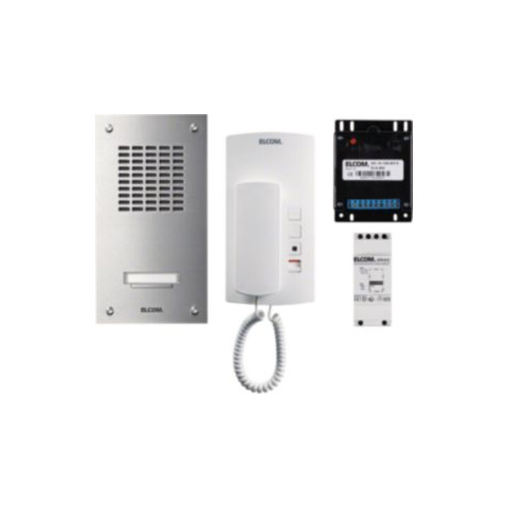 Elcom UP-1+n-Audioset 1Tln. Edelstahl ASZ-1 EM