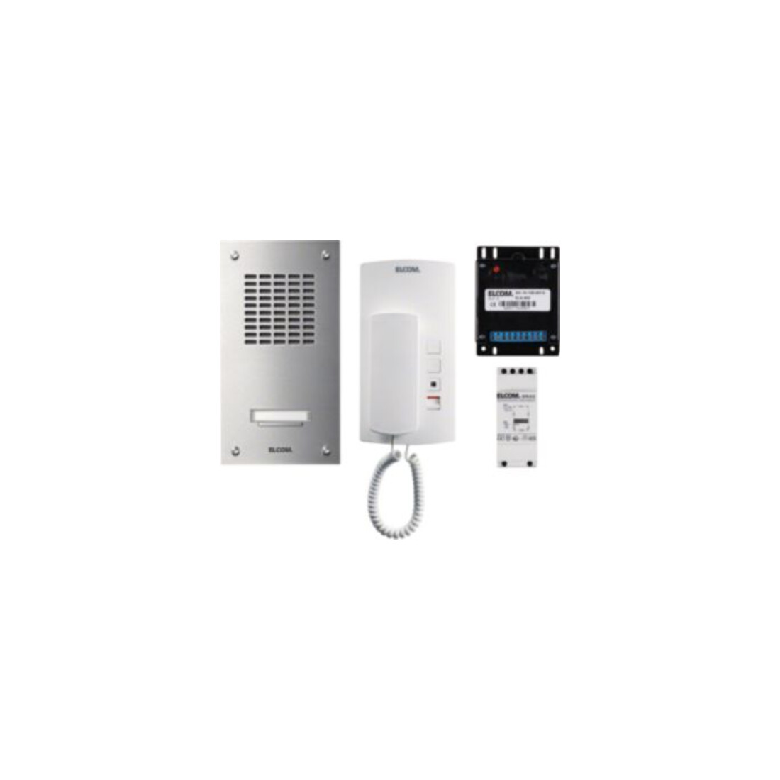 Elcom UP-1+n-Audioset 1Tln. Edelstahl ASZ-1 EM