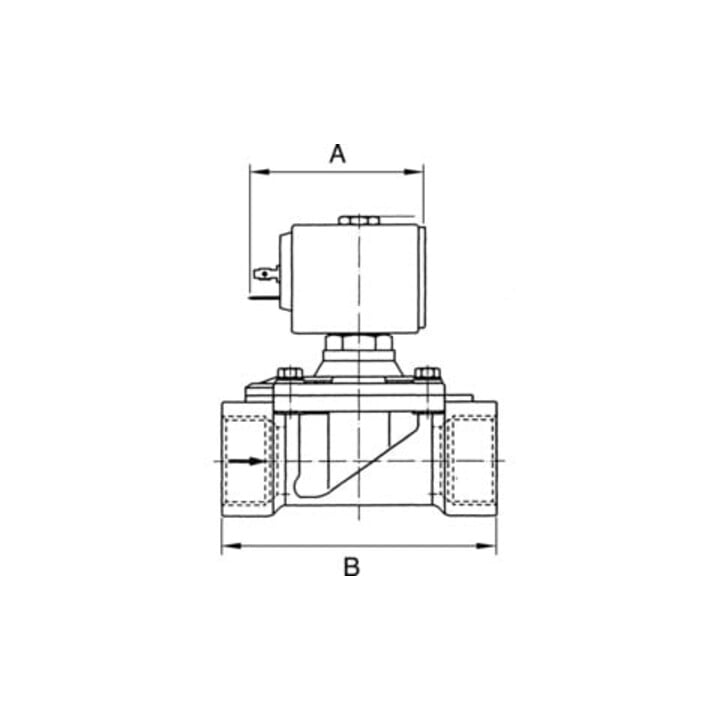 Electrovanne RIEGLER 2/2 voies MS NC servo-assistée 24 V DC G G 1