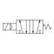 Electrovanne RIEGLER 5/2 voies électropneum. 4V monostable G 1/2 230 V 50 Hz