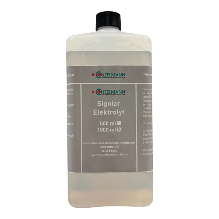 Elektrolyt Signier 1l Flasche CONZELMANN