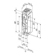Elektrotüröffner 118.63 ProFix 2 22-42 V AC/DC Stand.DIN L/R m.FaFix ASSA ABLOY-4