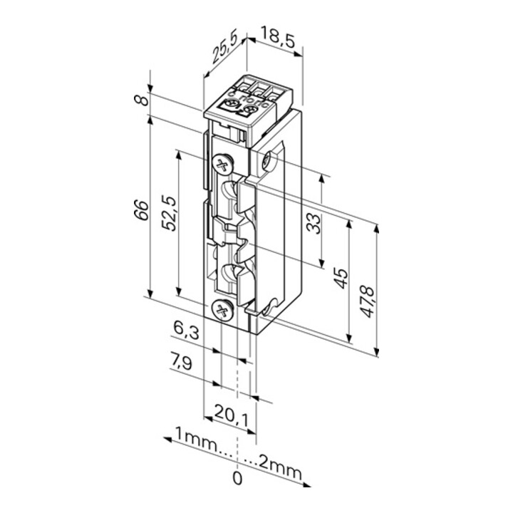 Elektrotüröffner 118.63 ProFix 2 22-42 V AC/DC Stand.DIN L/R m.FaFix ASSA ABLOY