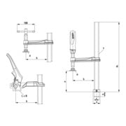 Élément de serrage à longueur de travail fixe TW Bessey-2
