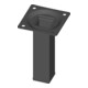 Element System Möbelfuß schwarz RAL 9005 25x25mm H.100mm Platte-1