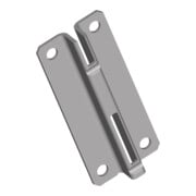 Element System rail court 10005 L.70mm whitealu.STA perforation simple rangée-1